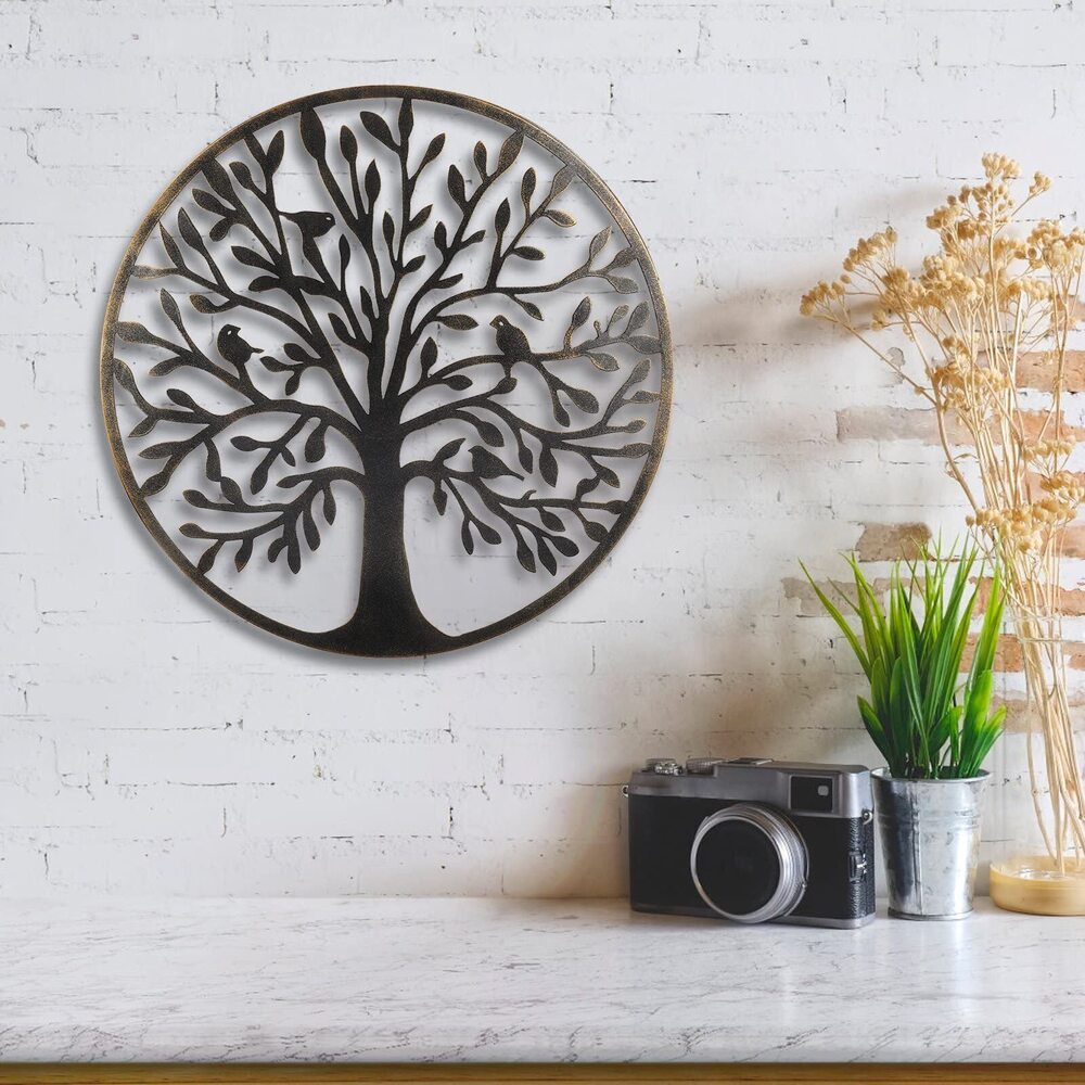 6413 20-Inch Tree of life wall art, Metal wall art decor, steel roots decor